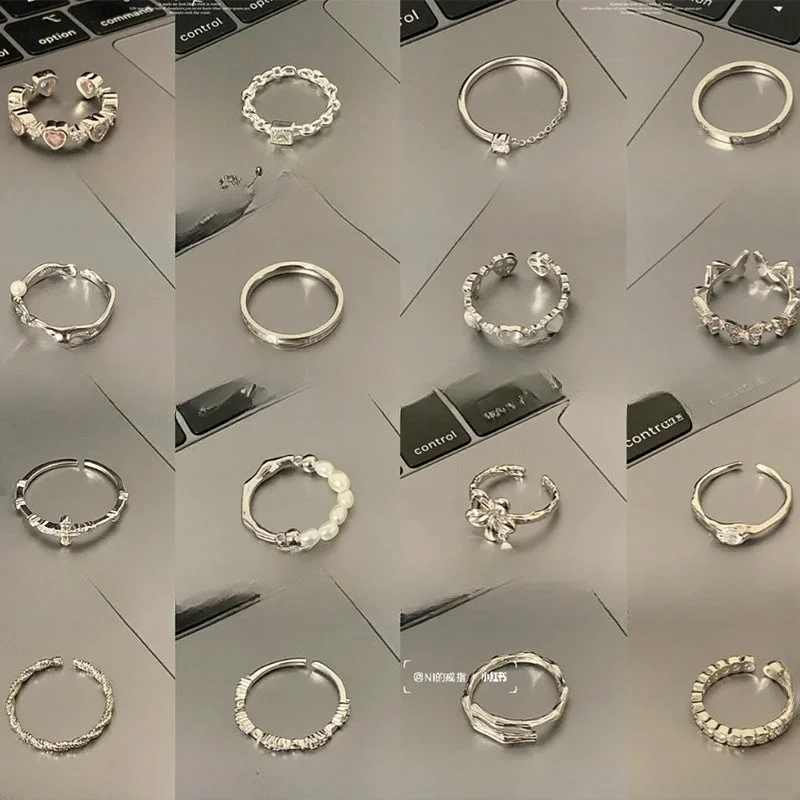 Wholesale plain ring irregular 925 sterling silver ring