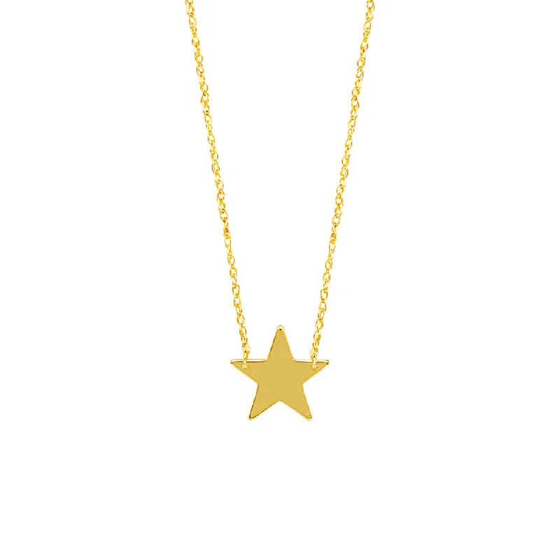 14k Gold Mini Star Necklace