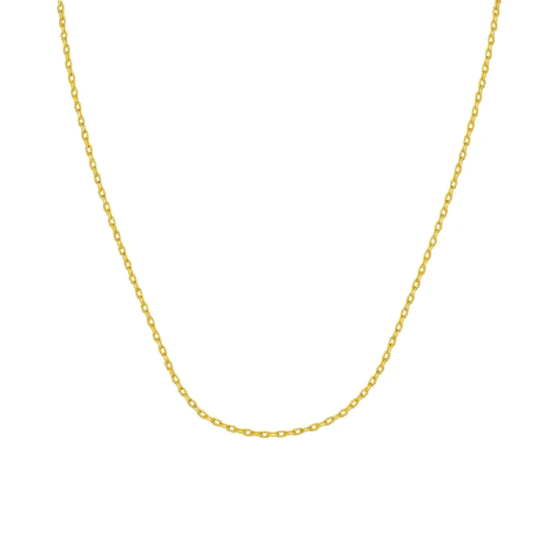 14kt Yellow Gold Designer Rolo Chain, 24"