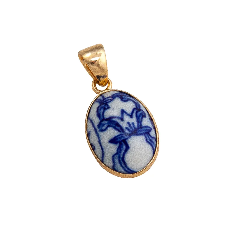 Alchemia Azure Blue Porcelain Pendant