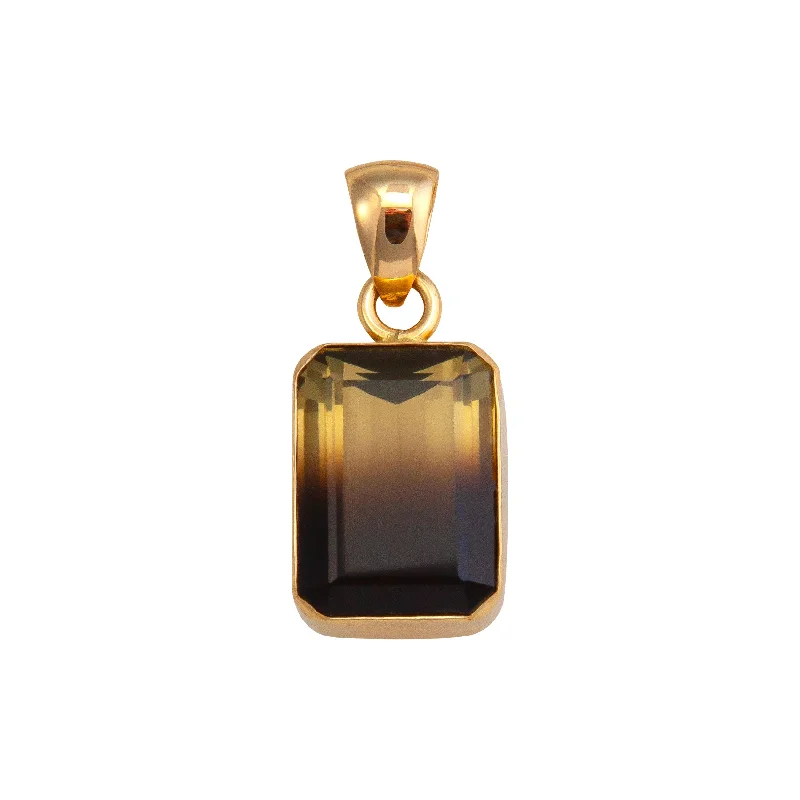 Alchemia Bi-Color Quartz Citrine Pendant