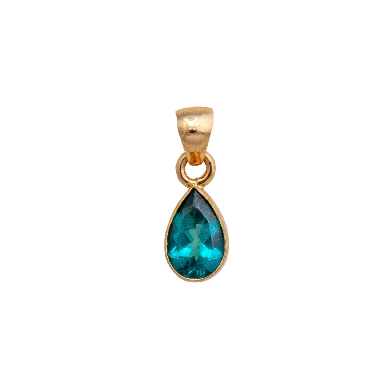 Alchemia Chrome Dioptase Teardrop Pendant