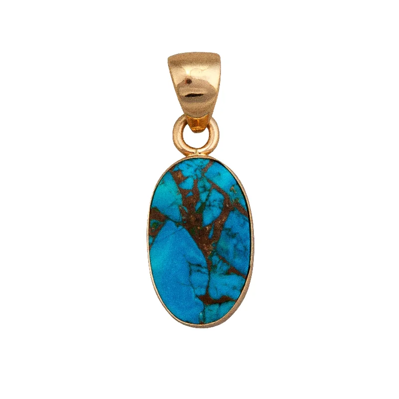 Alchemia Copper Infused Turquoise Oval Pendant