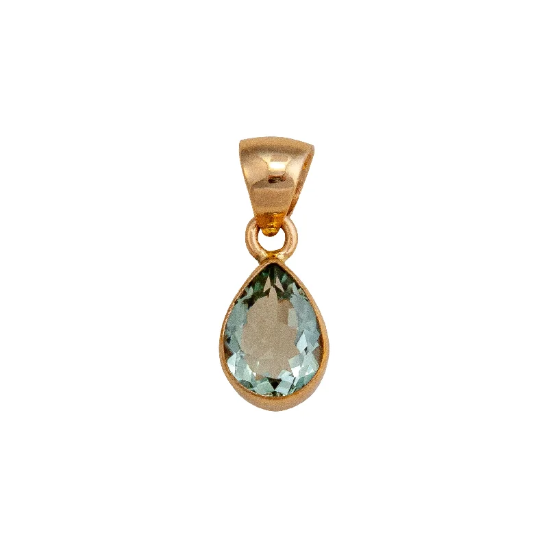 Alchemia Green Amethyst Teardrop Pendant