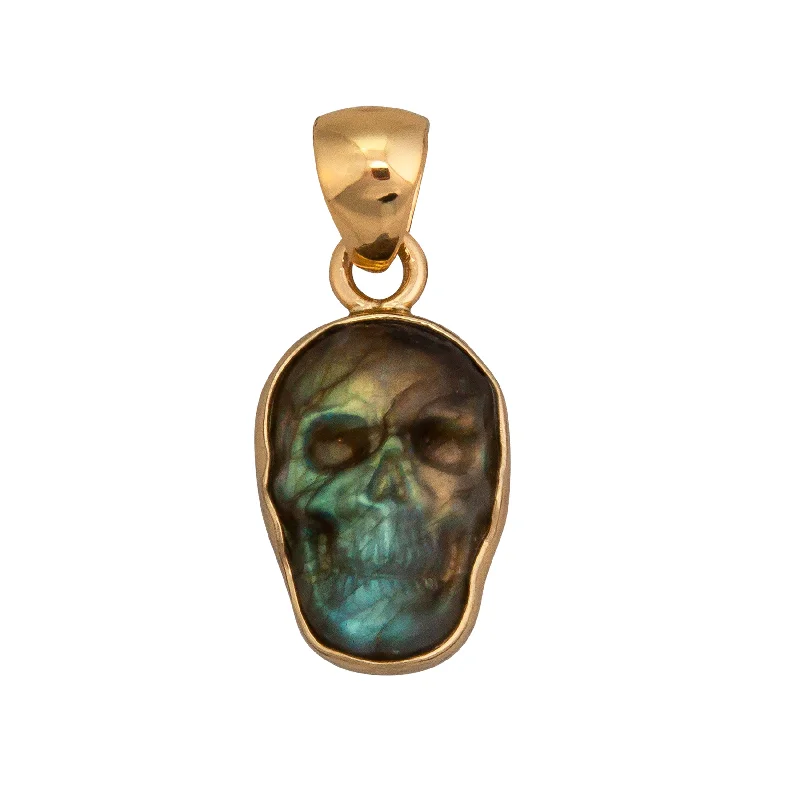 Alchemia Labradorite Skull Pendant - Extra Small