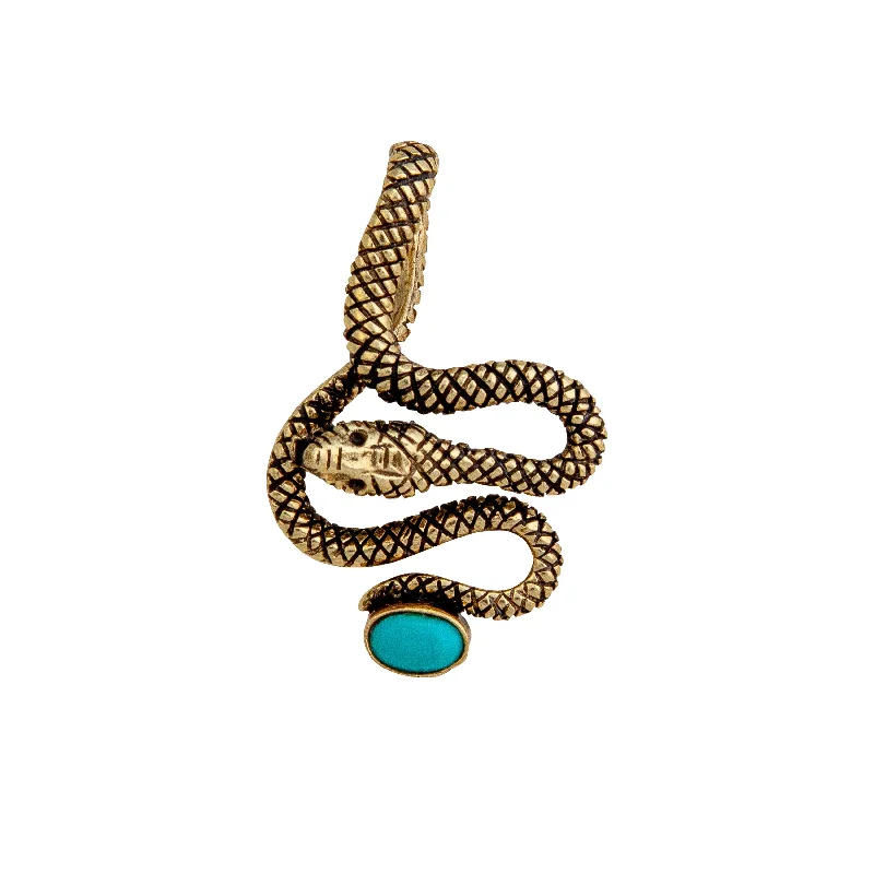 Alchemia Turquoise Snake Pendant