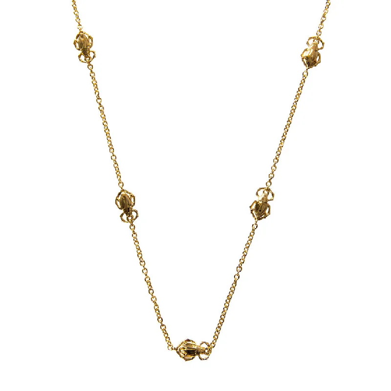 Goldbug Long Bug Station Necklace