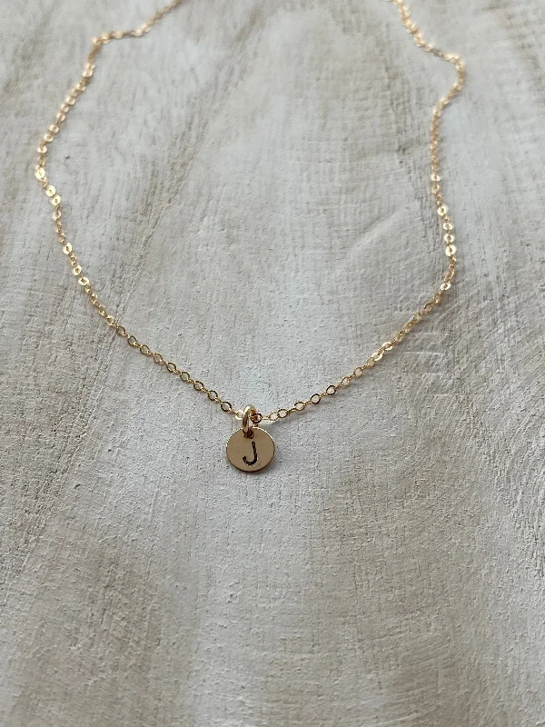 COCO | MINI INITIAL DISC NECKLACE