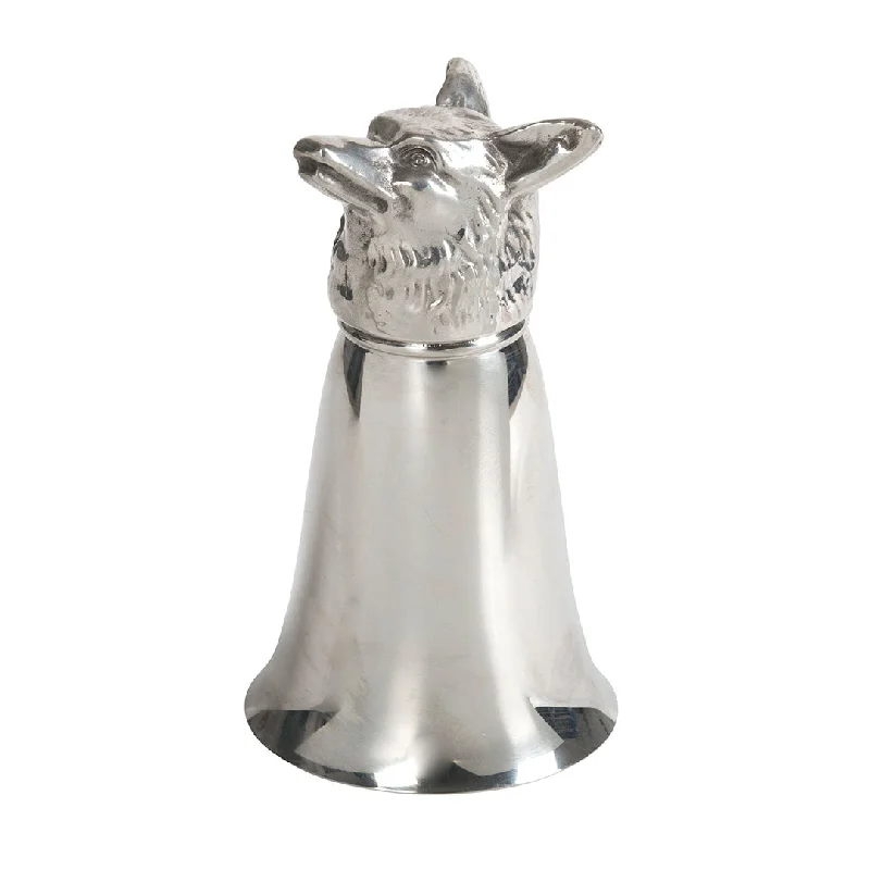 Pewter Fox Stirrup Cup 8oz