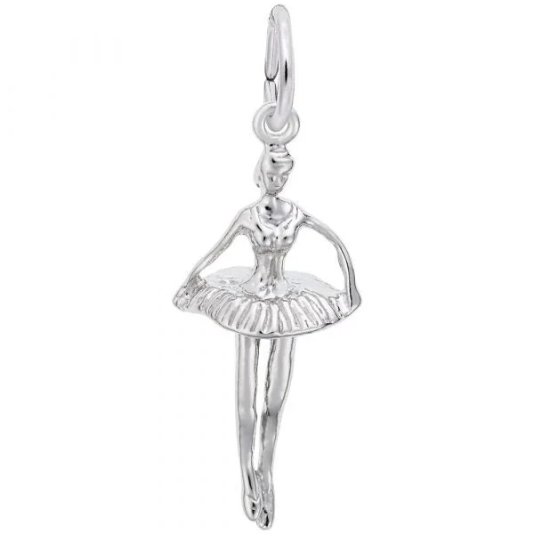 Sterling Silver Ballet Dancer Charm