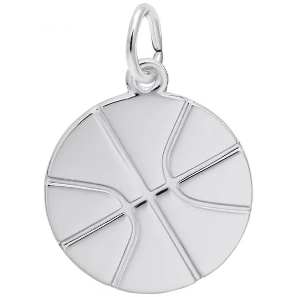 Sterling Silver Basketball Charm