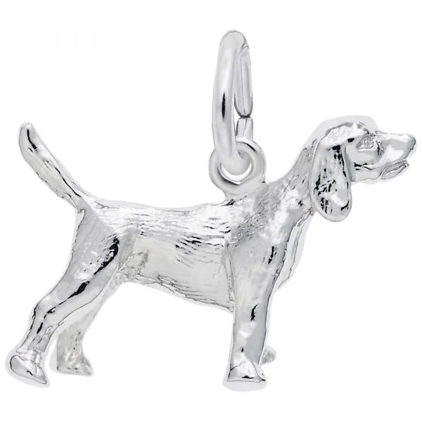 Sterling Silver Beagle Dog Charm