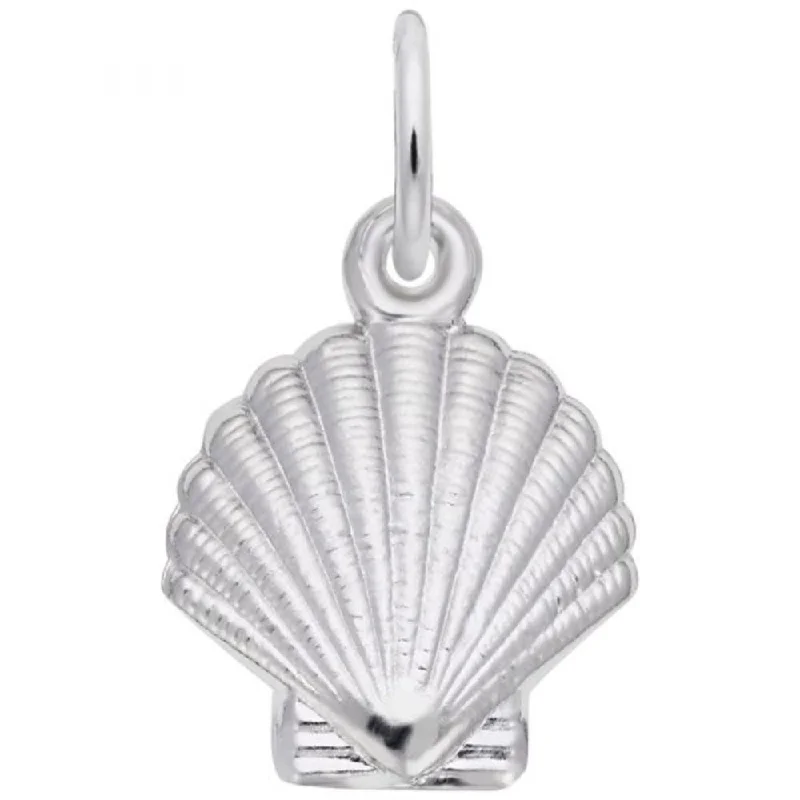 Sterling Silver Clamshell Charm