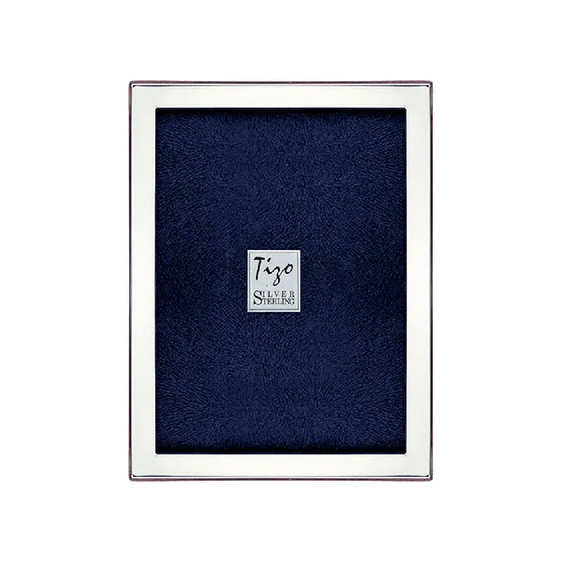 Sterling Silver Flat Plain Picture Frame 8x10