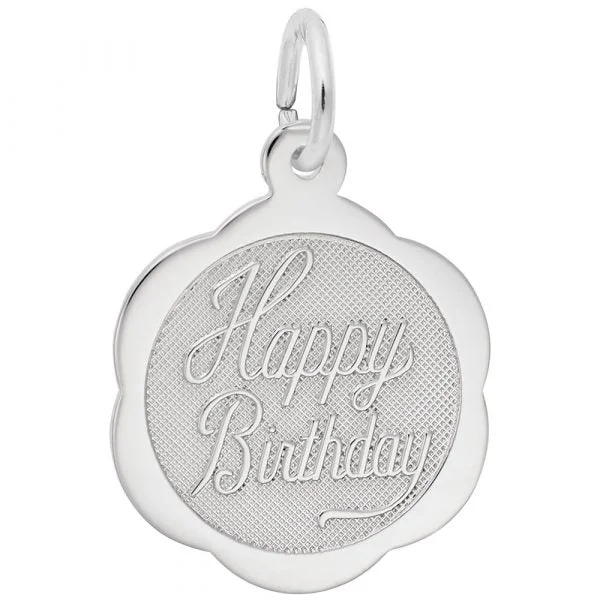 Sterling Silver Happy Birthday Charm