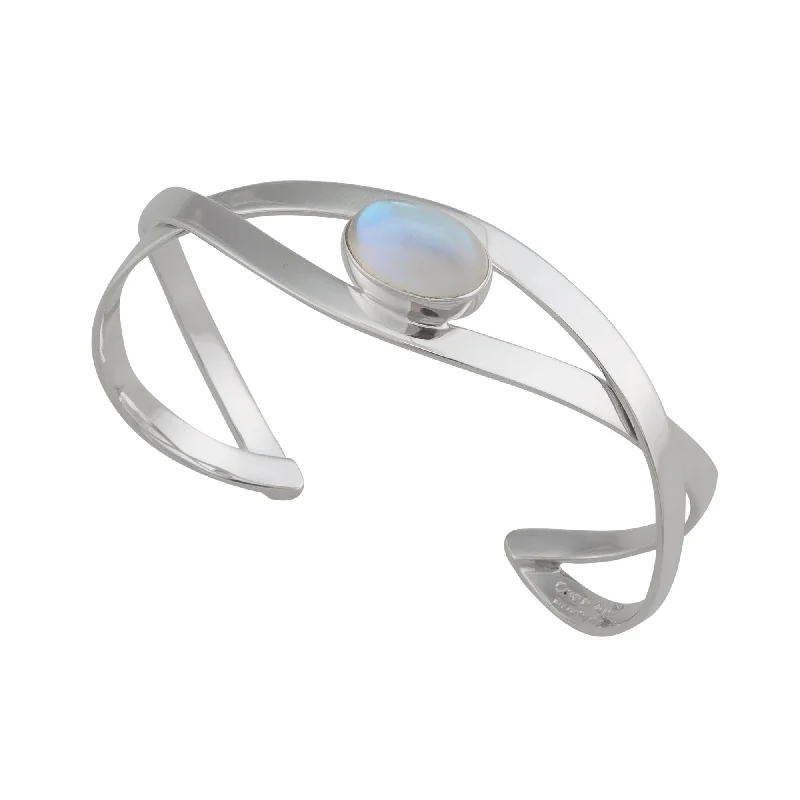 Sterling Silver Luminite Mini Infinity Cuff