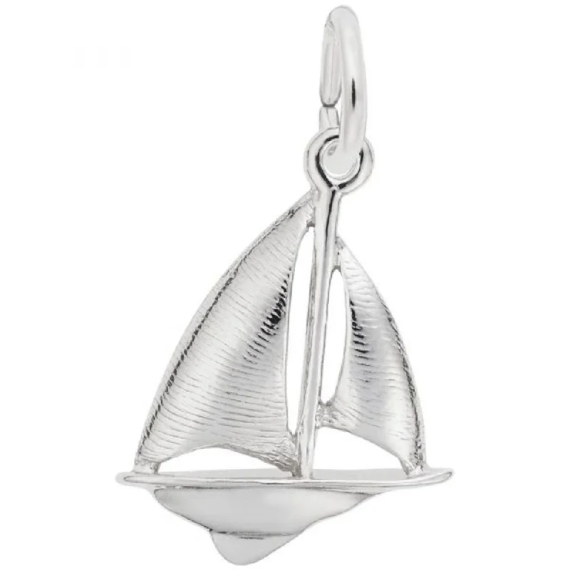 Sterling Silver Sailboat Charm